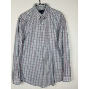 Southern Shirt Men‎ Medium Adult  Casual button Down Gingham Cotton Club